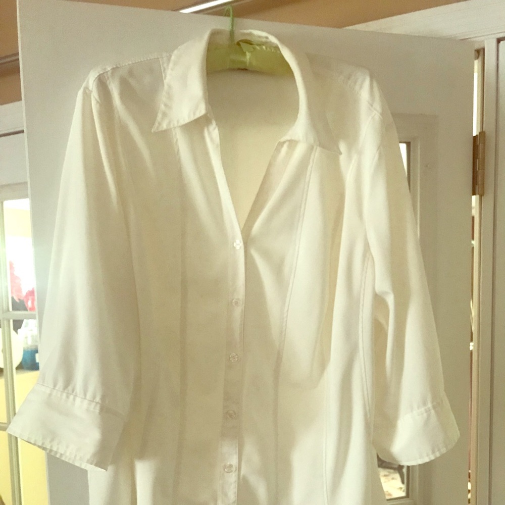 Stretch White Dress Shirt